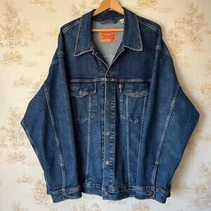 Levi's Denim Trucker Jacket | Dark Medium Wash | Size 4XL